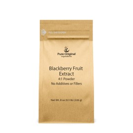 PURE ORIGINAL INGREDIENTS BlackBerry Fruit Extract (8 oz), 4:1 Powder, Fine Powder, Supplement & Additive