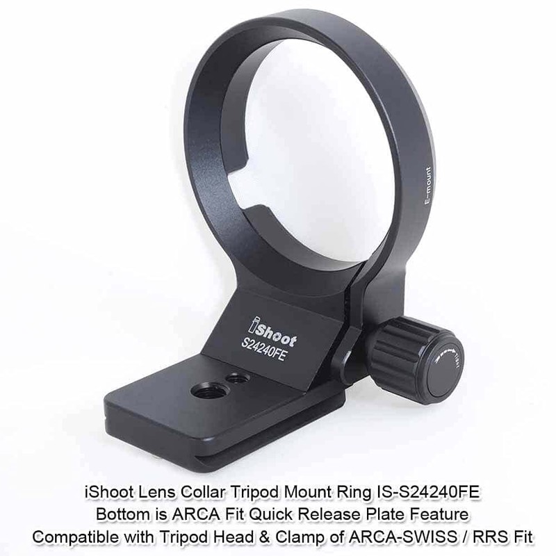 iShoot Ring Tripod Mount, Tripod Mount Ring, Lens Support Collar,