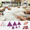 4 Pcs Quilting Ruler Set, 60 Degree Triangle and Diamond,