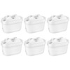 6 Pack of Water Filter Cartridges Compatible with Brita Maxtra+,