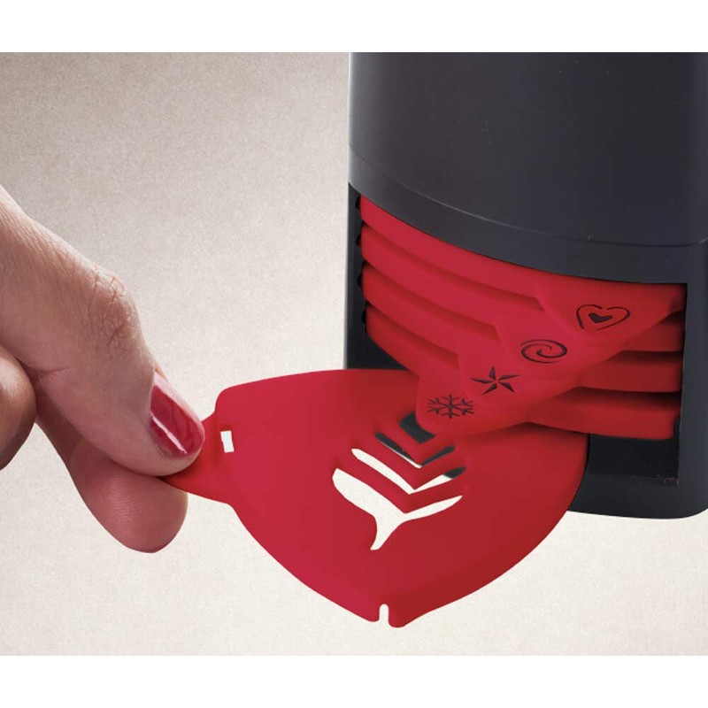 aerolatte 56CA3BKRD Cappuccino Artist Stencil, Black/Red, 6 x 6 x