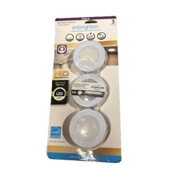 Jasco Products 106910 LED Plug-in Puck Light White - 4 Piece - Pack of 3