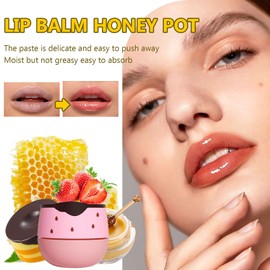 Lip Balm, Honey Lip Mask, Moisturising Lip Mask for Day & Night Lip Care, Prevention Exfoliation for Dry and Cracked Lips, Reduction of Lip Wrinkles