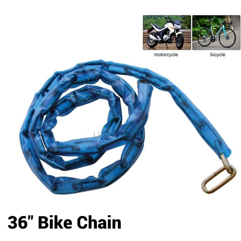Orbitron Heavy Duty 36" Link Chain Sleeved for Motorbike Bike