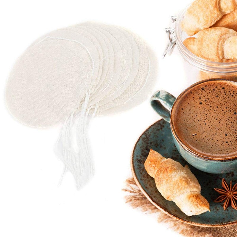 10pcs Food Grade Nylon Siphon Cloth -Coffee Filter Round Fabric