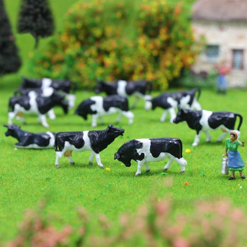 Farm Animals Figure Toys Set,AN8704 36PCS 1:87 Well Painted Model