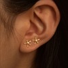 MUMREUES Gold Earrings for Women Trendy 14K Gold Small Starfish