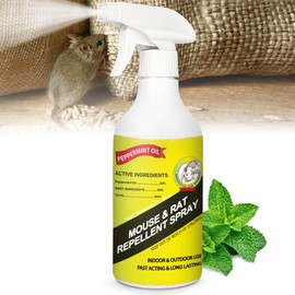32 Oz Rodent Peppermint Oil Repellent Spray to Repel Spiders, Mice, Rat, Natural Spray for Mouse and Rats, Powerful Mice Spray for Indoors & Outdoors