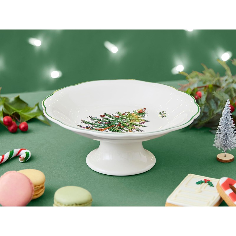 Portmeirion Home & Gifts Sculpted Footed Candy Dish Single, Ceramic,