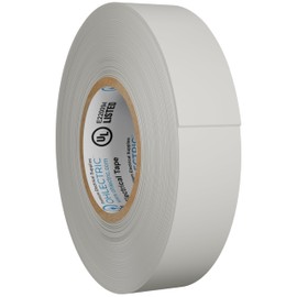 OhLectric Professional Grade Vinyl Electrical Tape - 7Mm Thick - Flame-Retardant - Heat & Weather Resistant - 3/4"x 60' - Rated Up to 600V - White - OL-38394