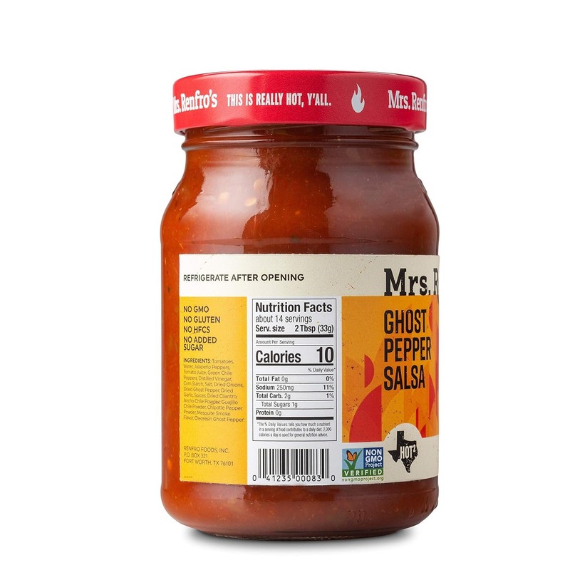 Mrs. Renfro Ghost Pepper Salsa 16 oz each (2 Items