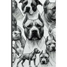 Pitbull-Themed Notebook: 120 Pages of Lined Paper with Margins: Perfect for Dog Lovers: Journal, Sketch, or Take Notes in Style