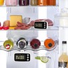 Vicloon Fridge Thermometer, Digital Freezer Thermometer with Hook, LCD Display,