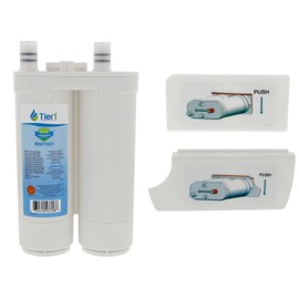 Tier1 PureSource2 Refrigerator Water & Air Filter Combo | Replacement for WF2CB, NGFC 2000, 1004-42-FA, 469911, 469916, FC100, EWF2CBPA, PAULTRA, Fridge Filter