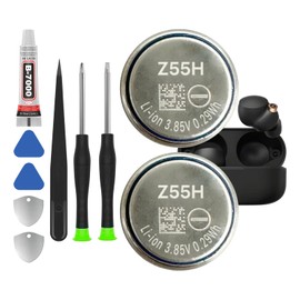 OHZHAO 𝗨𝗽𝗴𝗿𝗮𝗱𝗲𝗱 2pack Z55H Battery, Compatible with for Sony Headset WF-1000XM4, Truly High Endurance Wireless Earbud Headphones 3.85V Li-ion Battery with Professional Repair Tool Kit