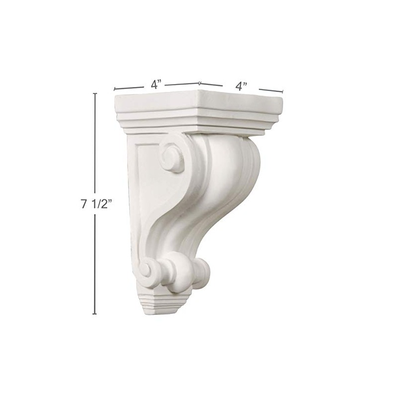 Ekena Millwork COR04X04X07DE 4-Inch W x 4-Inch D x 7