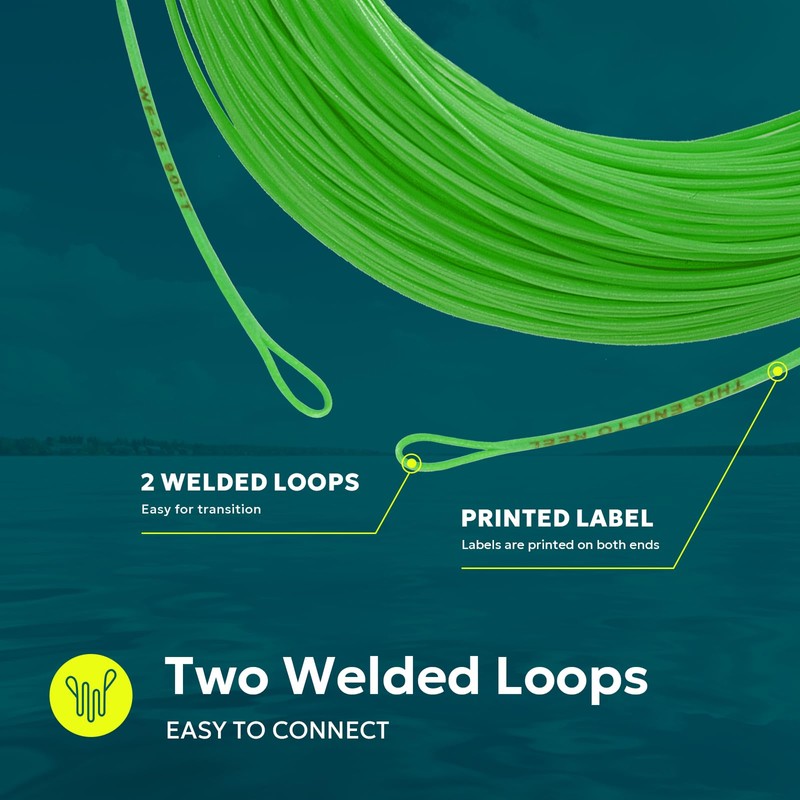 SF Fly Fishing Line Floating with Welded Loop Weight Forward