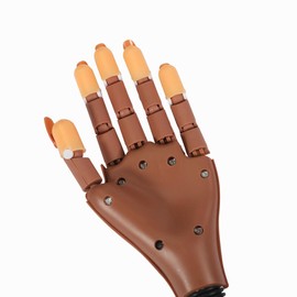 Practice Hand for Acrylic Nails, Flexible Nail Practice Hands Training Kits, Fake Manican Hands for Nails Practice, Movable Nail Maniquin Hand with 100 PCS Nail Tips
