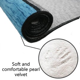 Teppich Läufer, Waschbar Küchenteppich, 7.5mm Küchenläufer Hochwertige Teppichläufer Rutschhemmender Gelrücken Dauerhaft für Flur & Wohnraum 40x100cm