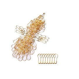 ZanXinY 200pcs 0.9 Inch(23mm) Small Metal Gourd Safety Pins Bulb Pin for Knitting Stitch Markers, Sewing Clothing DIY Craft Making (Gold)
