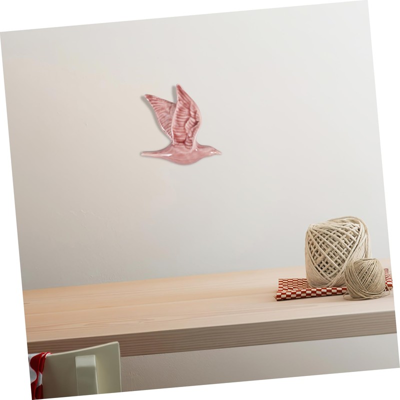 ABOOFAN Ceramic Bird Wall Hanging Ornament Decorative Art for Living