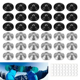 36 PCS Snowboard Stomp Pad, DIY Anti-Slip Zinc Alloy Snowboarding Grid Pad