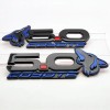 AMP Blue Howling Coyote 5.0 Fender Emblems Fits 15-24 Mustang,
