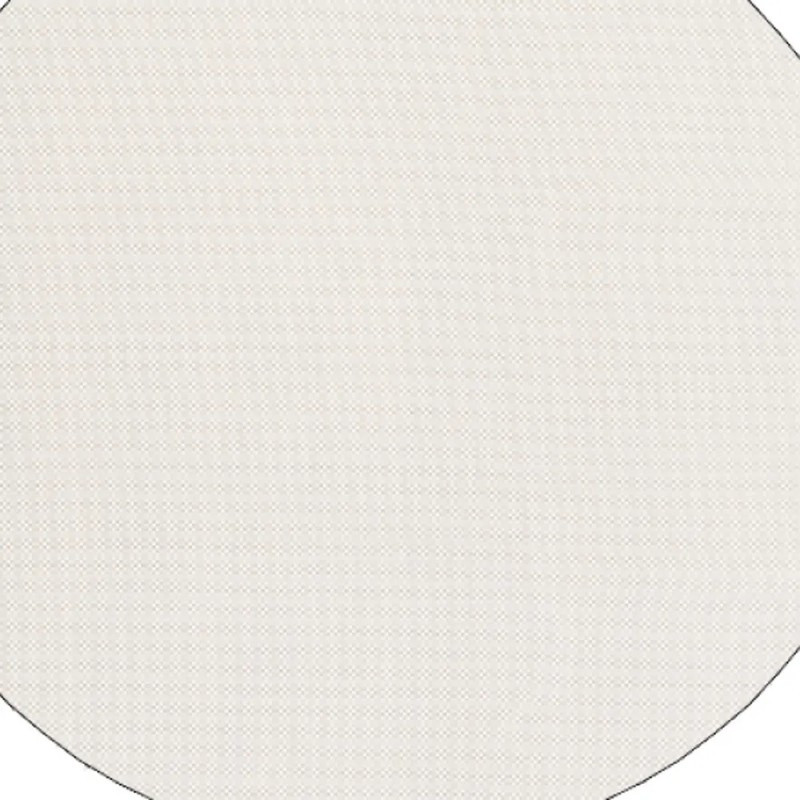 Homeroots 6" Round Basic Beige Non Slip Rug Pad