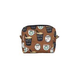 Insulated Pouch, Mini Pouch, Snack Pouch, Box Pouch, Hydrangea Mustard (Shirokuma Brown), Polar Bear Brown