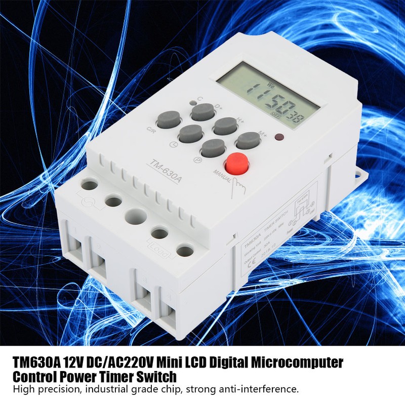 TM630A AC220V Mini LCD Digital Microcomputer Control Power Timer Switch(AC220V)
