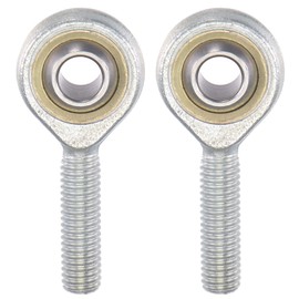 sourcing map 2pcs SA8TK POSA8 Spherical Rod End Bearing 8mm Bore Self-lubricated Joint Bearing M8x1.25 Left Hand Male Thread Connector