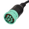 TYPE 2 J1939 9 Pin Female Extension Connector to Open