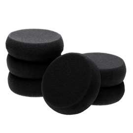Penta Angel Painting Sponges 6PCS Round Foam Painting Brushes Tools Watercolor Sponges for Acrylic Paint Staining Craft DIY Clay Paint Ceramic Wall Kitchen Cleaning (Black)