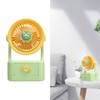 Desk Fan USB Charging Adjustable Angle Cute Portable Multifunction Air