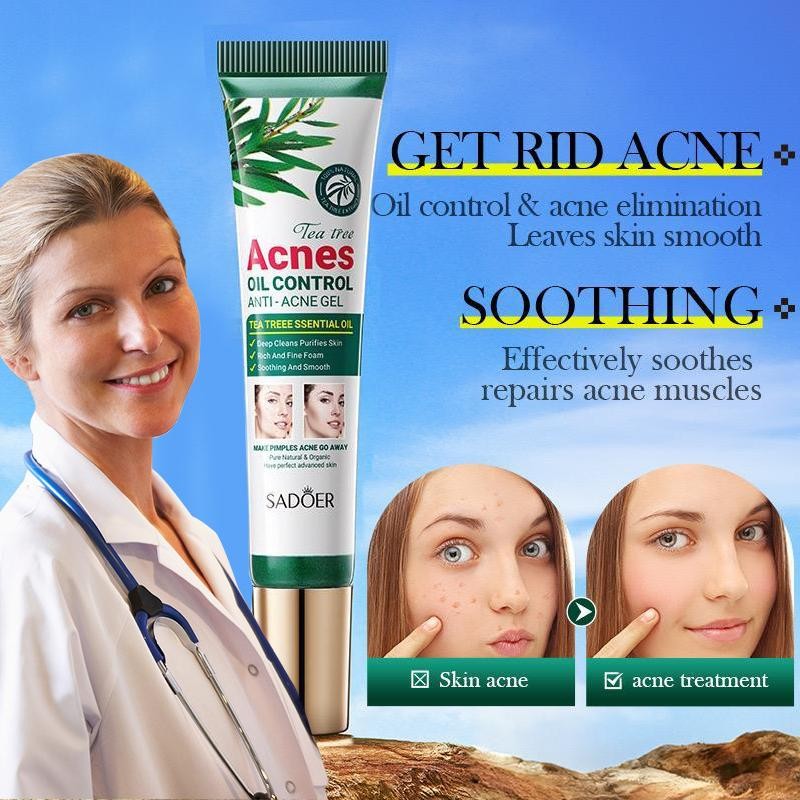 SDAOER TEA TREE ACNESOIL CONTROL ANTI-ACNE GEL 20g - Specification: