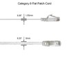 CAT6 Flat Patch Cord UTP Network Ethernet Stranded Booted Cable