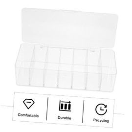 Operitacx Transparent Wire Cord Organizer Box with Dustproof Cover Desktop Cable Management Storage Case for Cords and Data Cables Efficient Cord Sorting