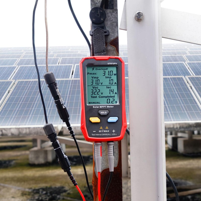Solar Panel Tester, UT673PV 800W Photovoltaic Multimeter Solar MPPT Meter
