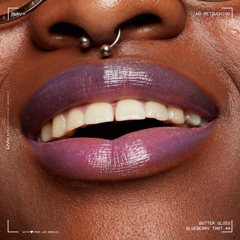 NYX PROFESSIONAL MAKEUP Butter Gloss, Non-Sticky Lip Gloss - Blueberry