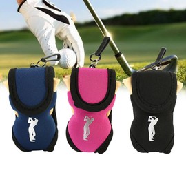 Ball Bag, Ball Holder, Ball Bag, Tee Bag Holder, Pouch Clip, Utility Pouch, Sports Accessories with T-Pieces (Blue)