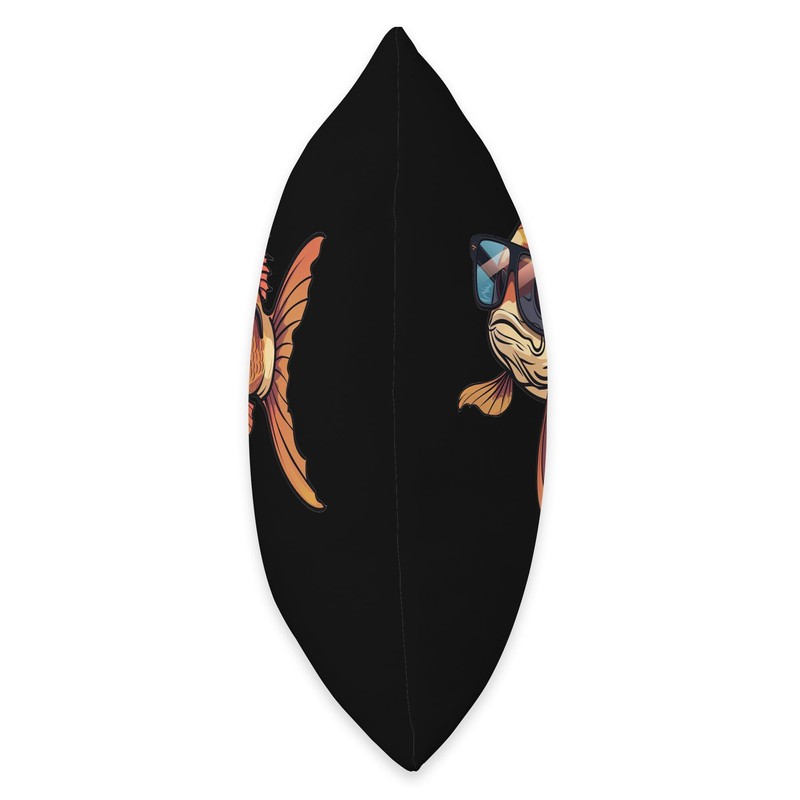 Kuhli Loach With Sunglasses Throw Pillow