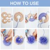 BENECREAT 12pcs Pom Pom Maker Wood Pompom Maker Tool 1/1.5/2/2.5/3/3.5