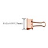 HAHIYO Binder Clips Paper Clamps Spring Steel Sturdy 0.98 inch
