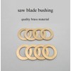 8PCS Saw Blade Bushings - 20mm to 1/2" Brass Adapter