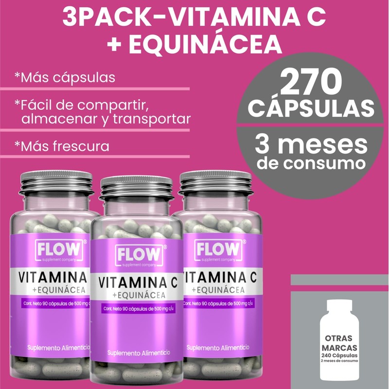 FLOW - VITAMINAS, MINERALES Y SUPLEMENTOS - PRESENTACION 3 PACKS