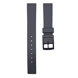 TIMEWHEEL 15mm Soft Black Rubber watch Band Strap fits Swiss Army Ladies Renegade, TAG ladies Formula 1 & More