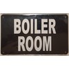 Boiler Room Sign (Black 6x10 Aluminium Rust Free)