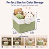 Guoovvs Fabric Storage Cubes, 11 inch cube storage bin with