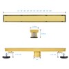 SaniteModar Linear Shower Drain, Gold Shower Drain 18 inch with