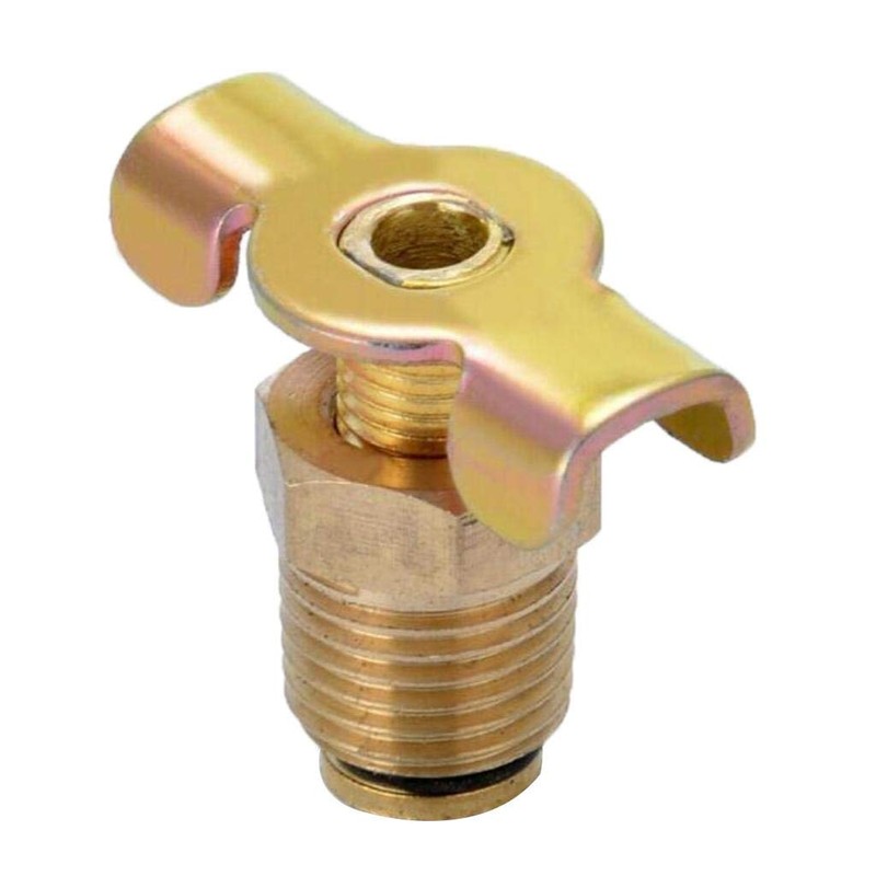 Milageto 1/4" NPT Brass Drain Valve Air Compressor Tank Petcock